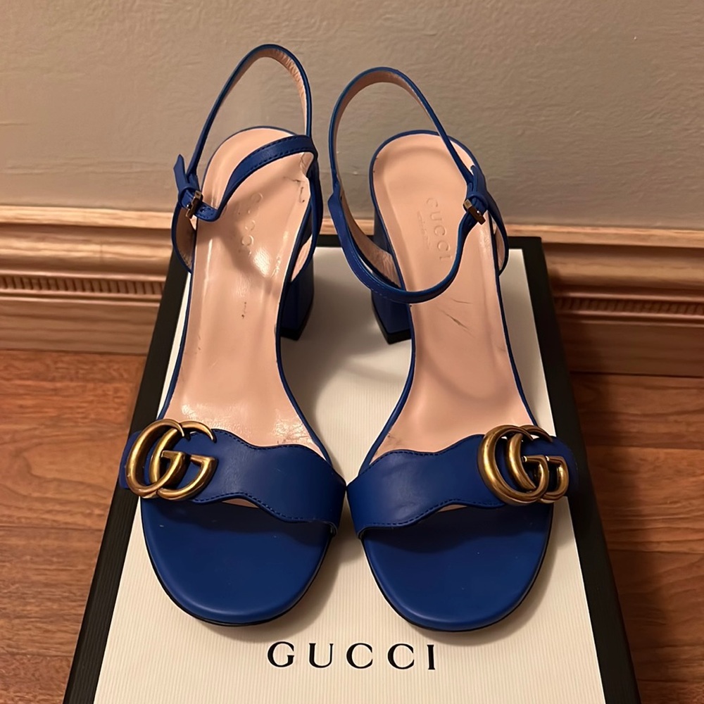 Gucci heels, size 36, color: electric blue